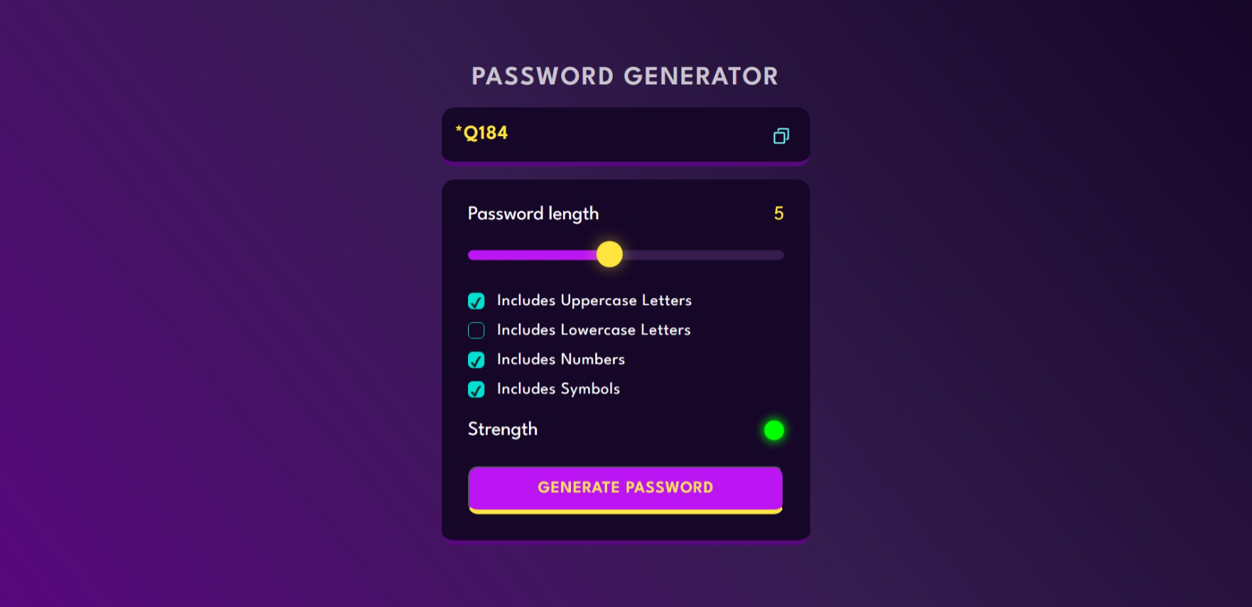Password Generator